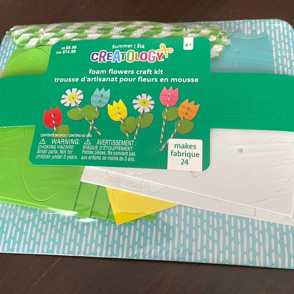 (NEW) Foam Flower Craft Kit